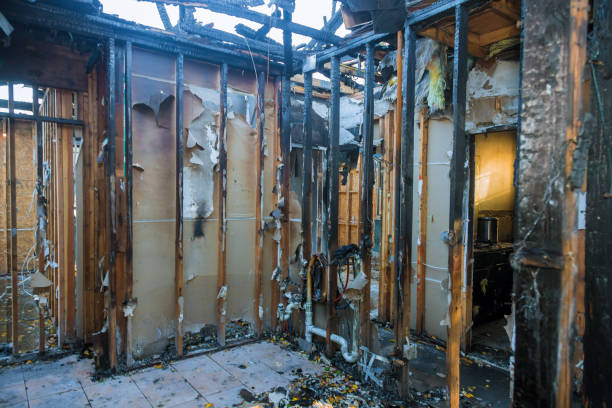 Professional Emergency Fire Cleanup technician working in Englewood, FL